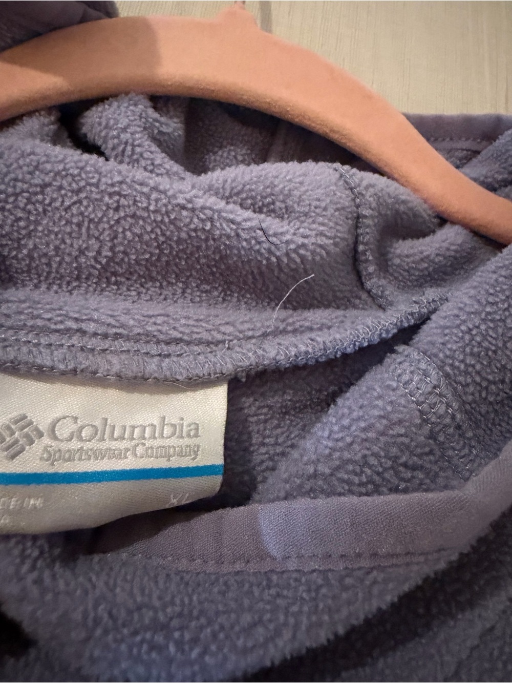 Columbia Lilac Cozy Fleece Pullover Tunic Hoodie XL - Picture 4 of 5